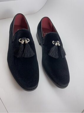 J75 Jump Men's Dress Shoes Velvet Tuxedo Loafer Size 13